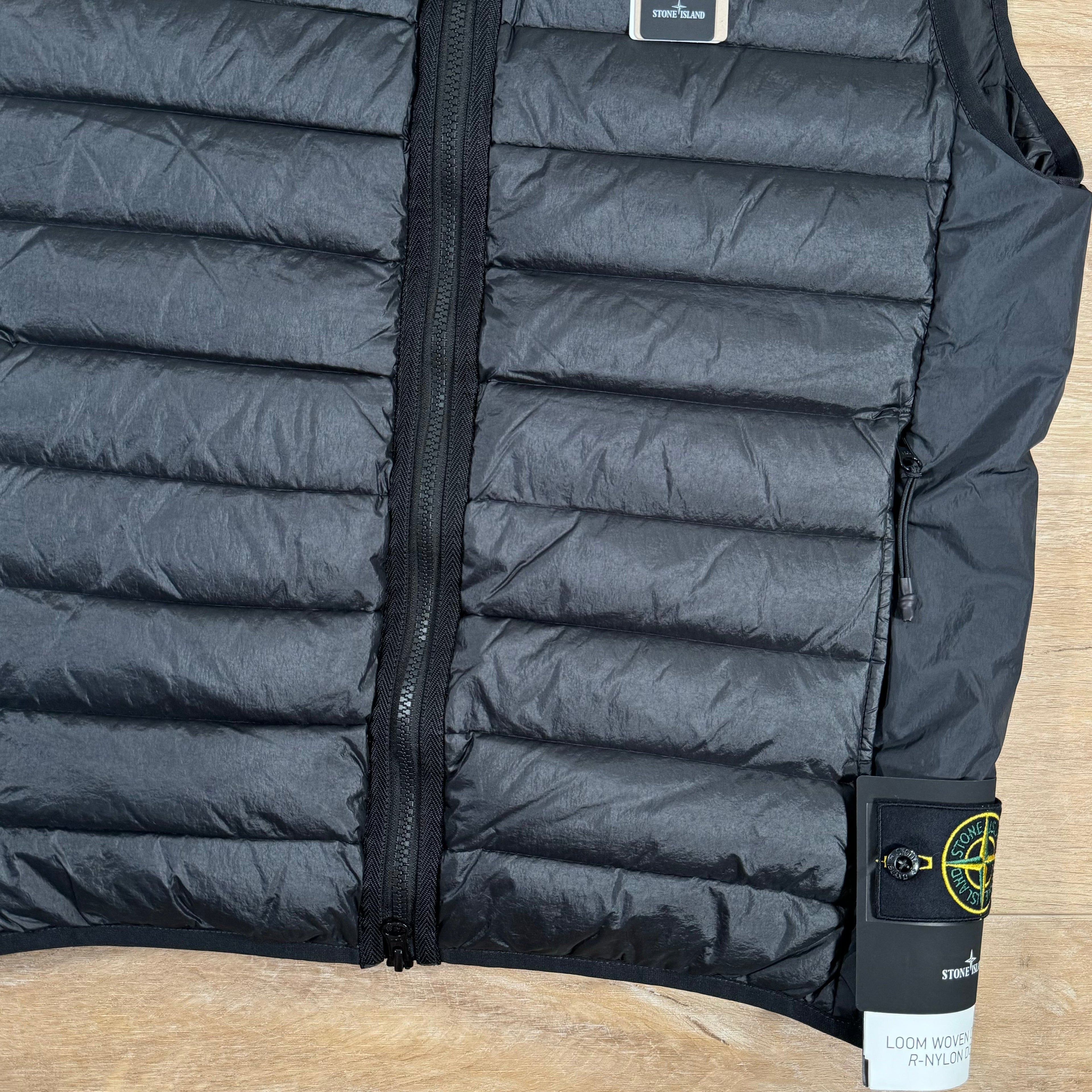 Stone Island Nylon Down-TC Vest in Black