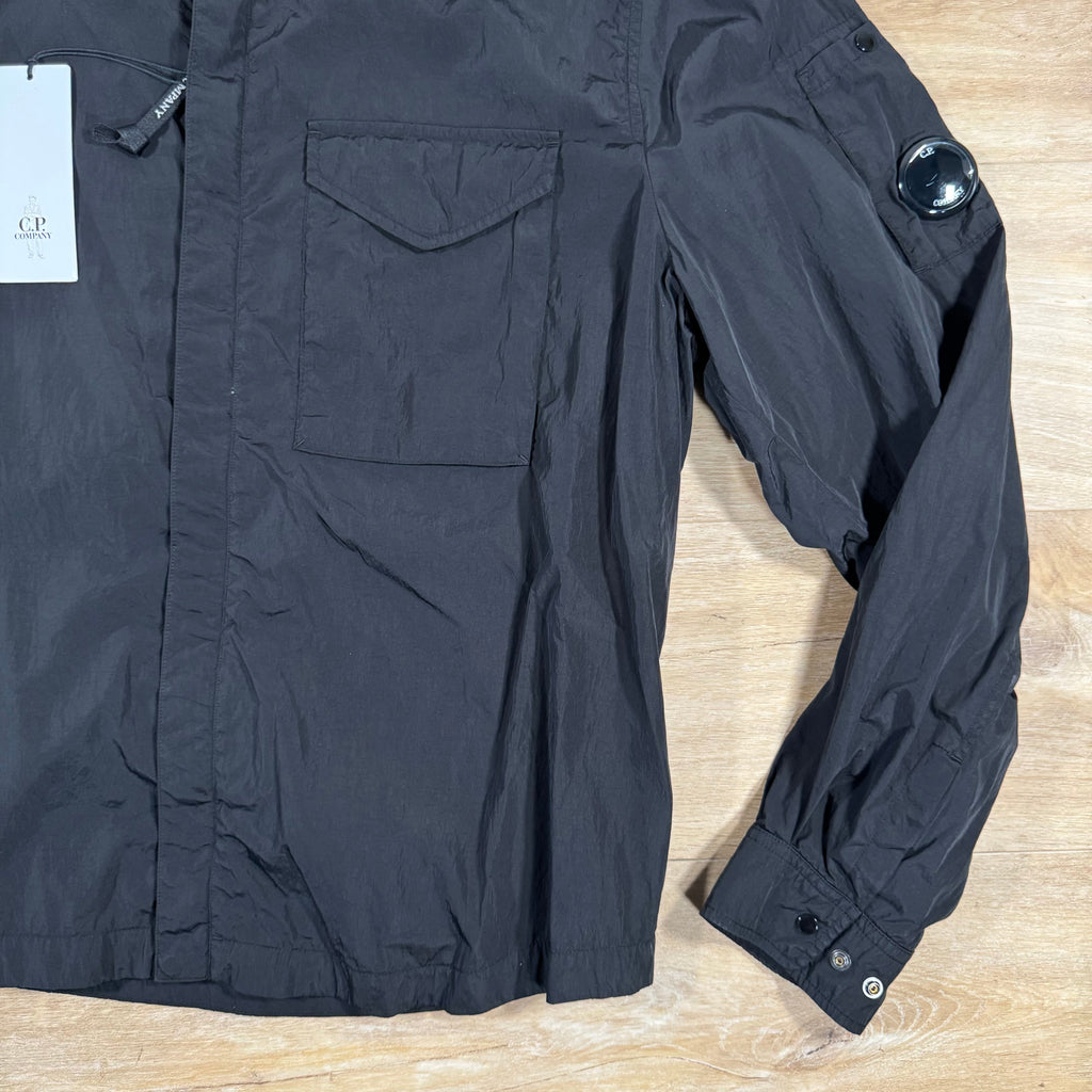 CP Company Chrome-R Lens Overshirt in Black