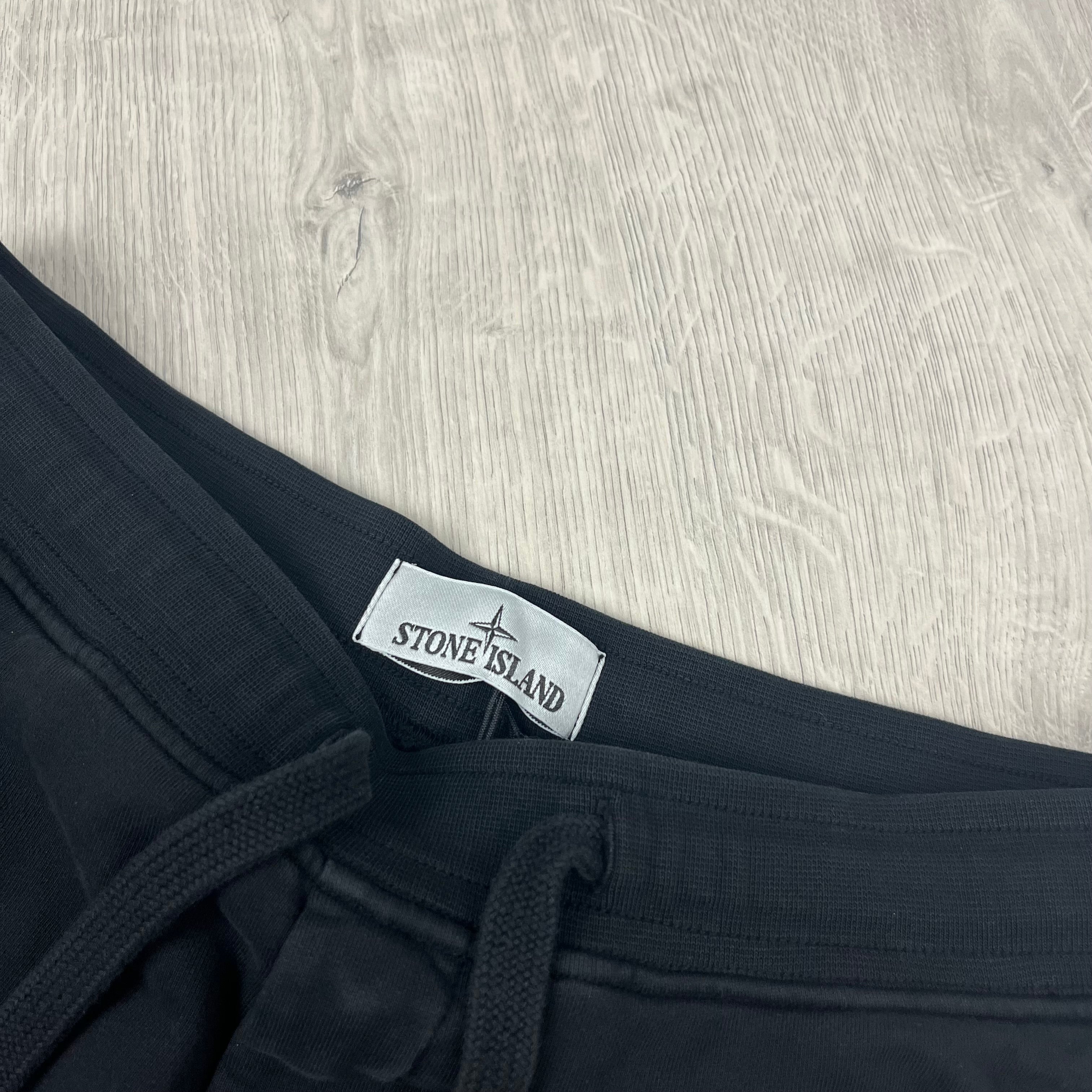 Stone Island Jersey Shorts - Black