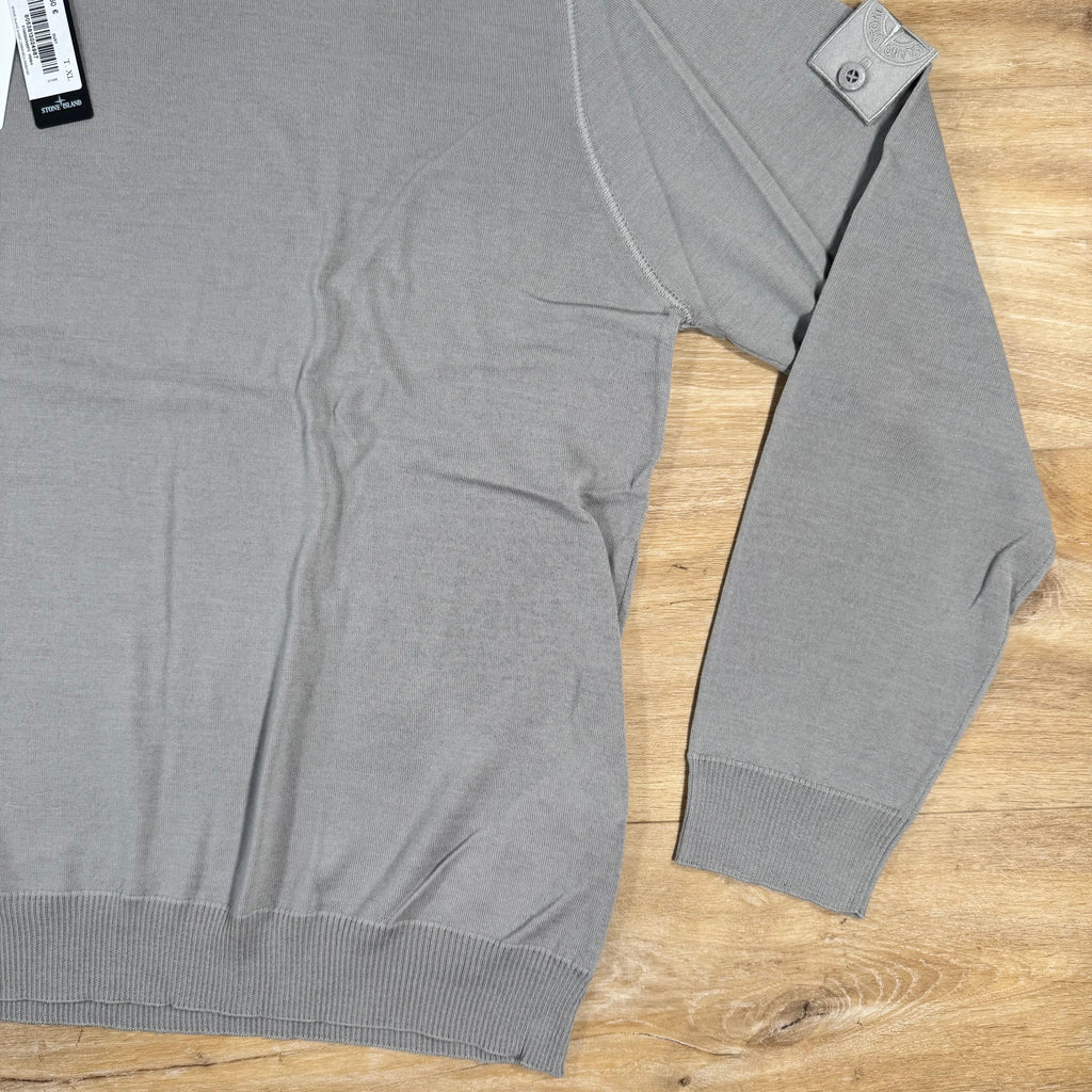 Stone Island Light Pure Wool Ghost Sweatshirt in Dust Grey