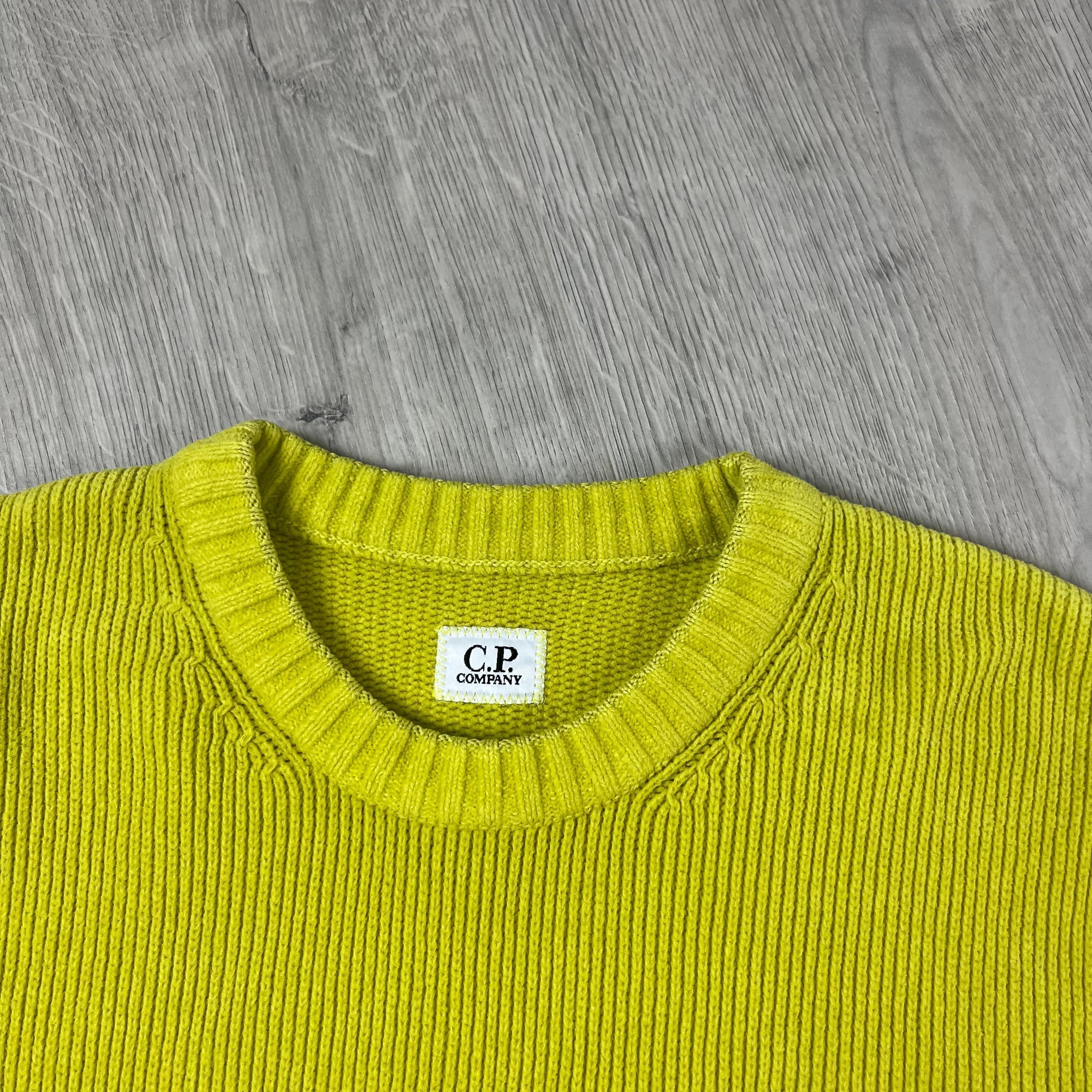 CP Company Chenille Sweatshirt - Green Sheen