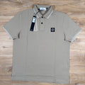 Stone Island Organic Cotton Pique Polo Shirt in Desert