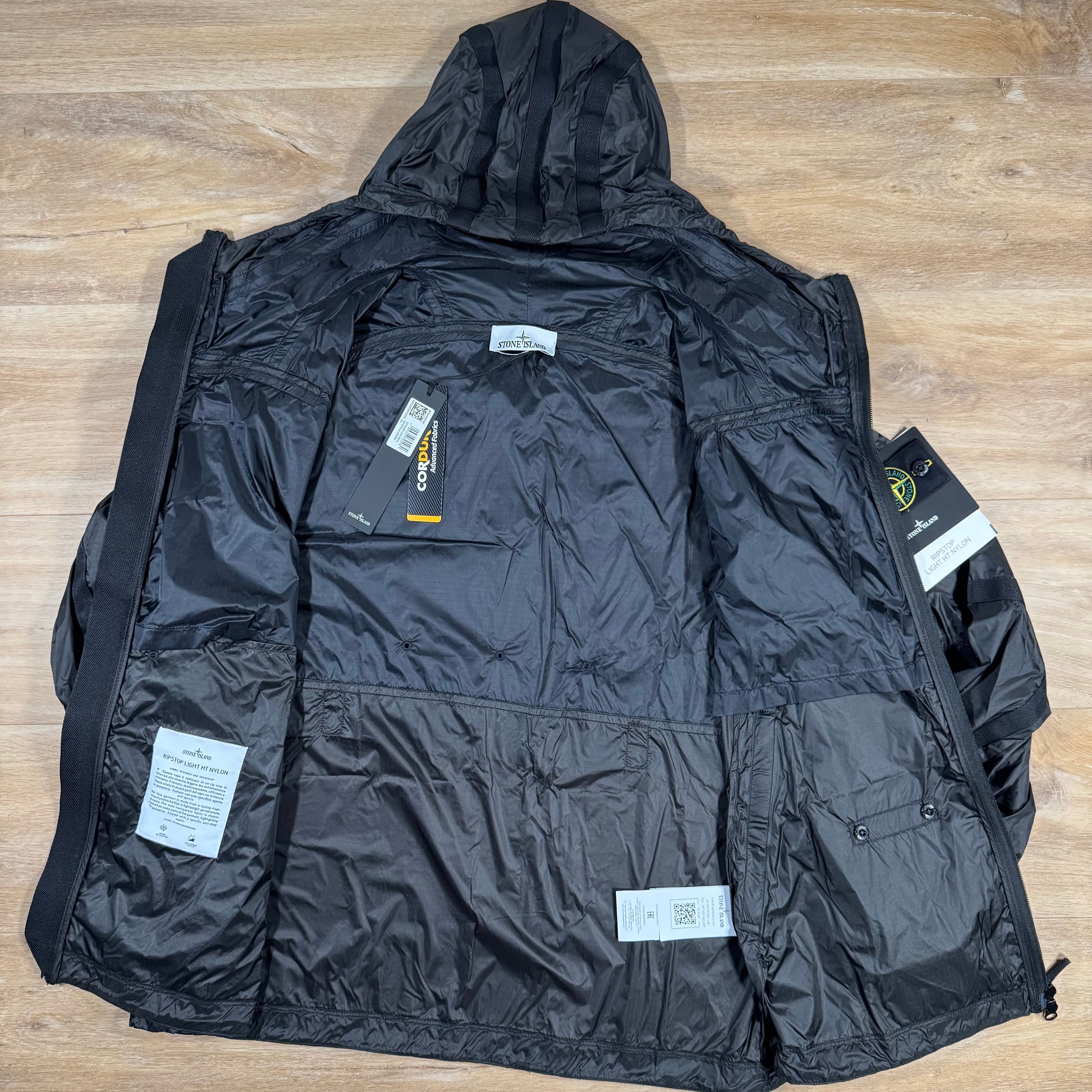 Stone Island Ripstop Light HT Nylon Jacket in Lead Grey