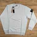Stone Island Organic Cotton Fleece Sweatshirt in Sky Blue