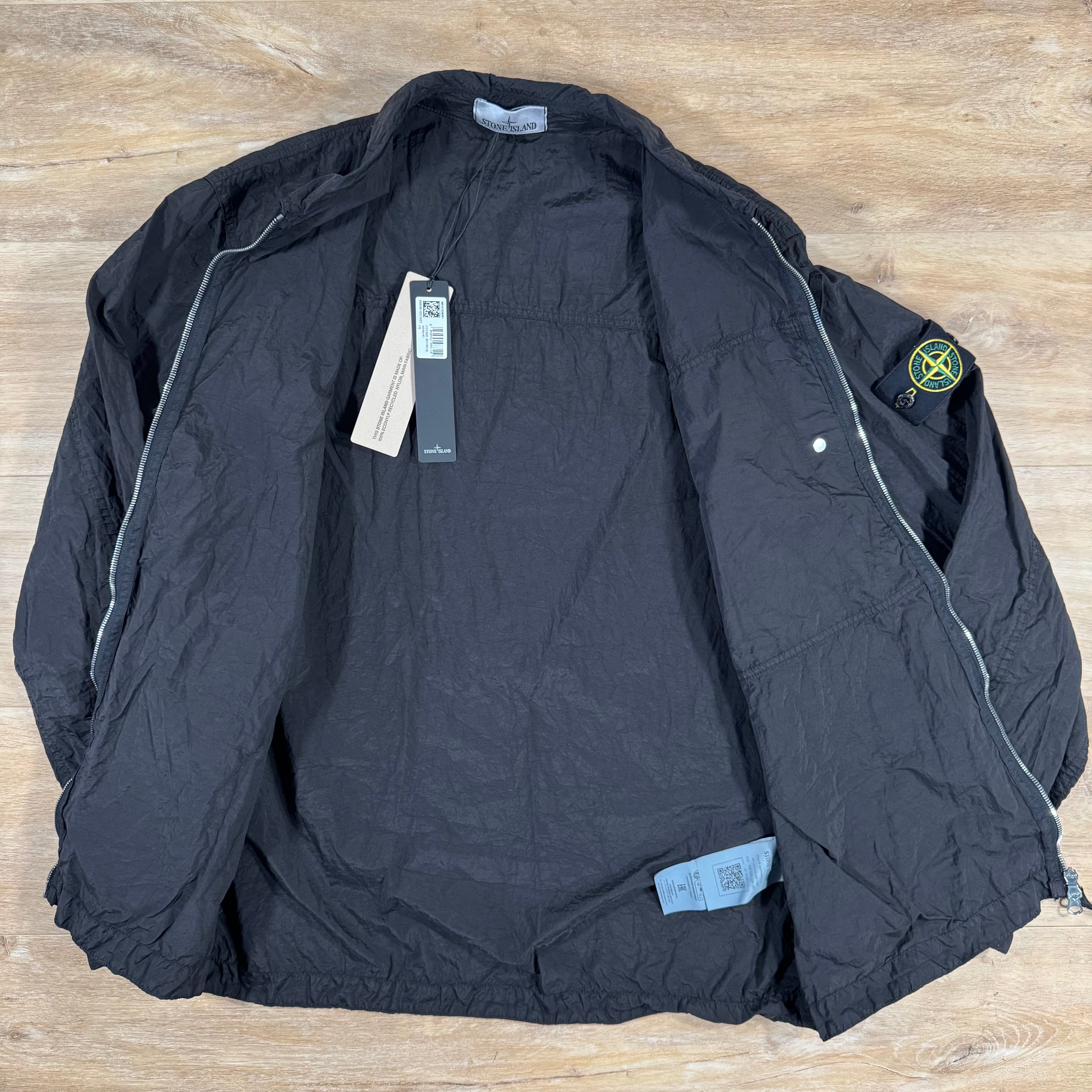 Stone Island Nylon Metal Overshirt in Black