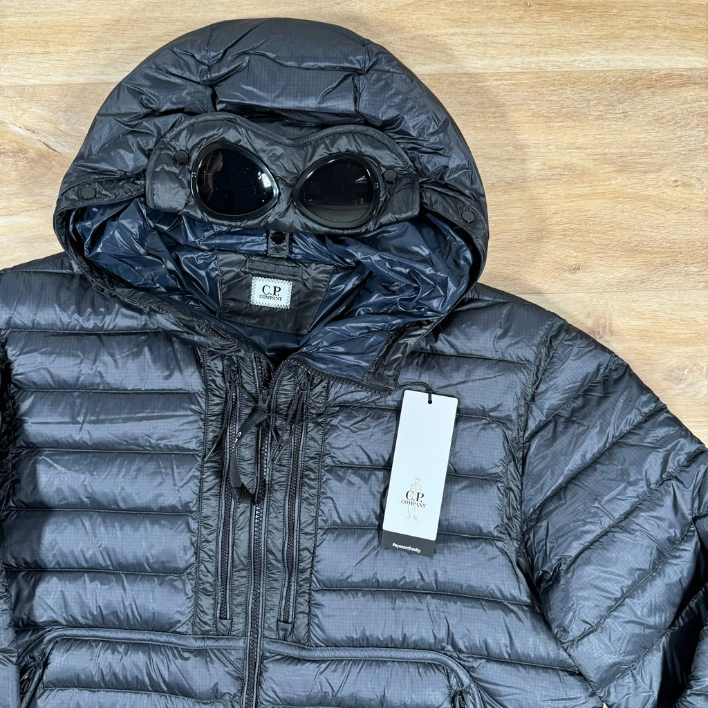 CP Company DD Shell Goggle Down Jacket in Navy