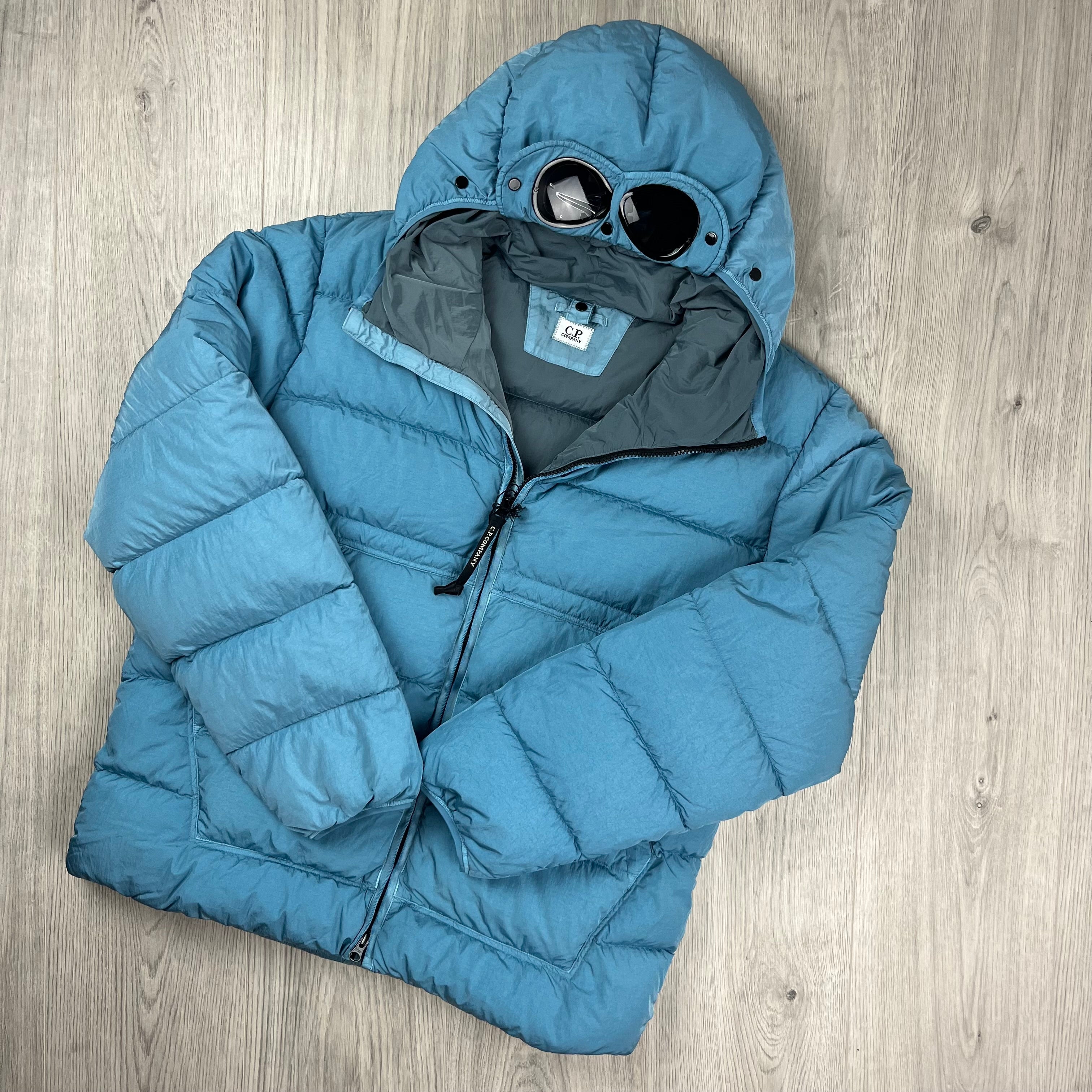 CP Company Chrome Goggle Jacket - Aegean Blue