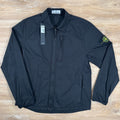 Stone Island Nylon Twill Overshirt in Black