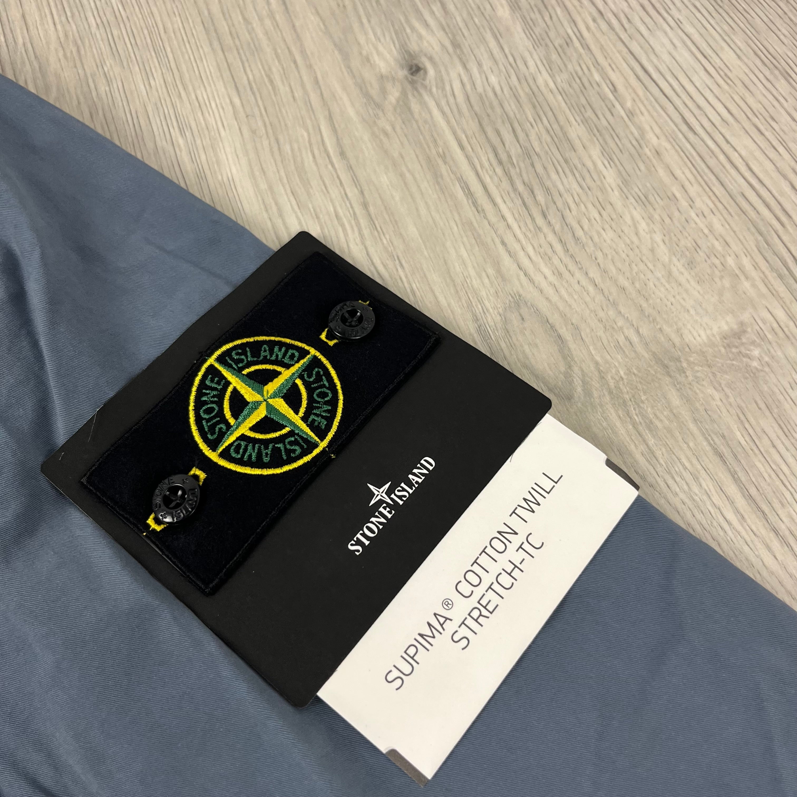 Stone Island Supima Jacket - Avio Blue