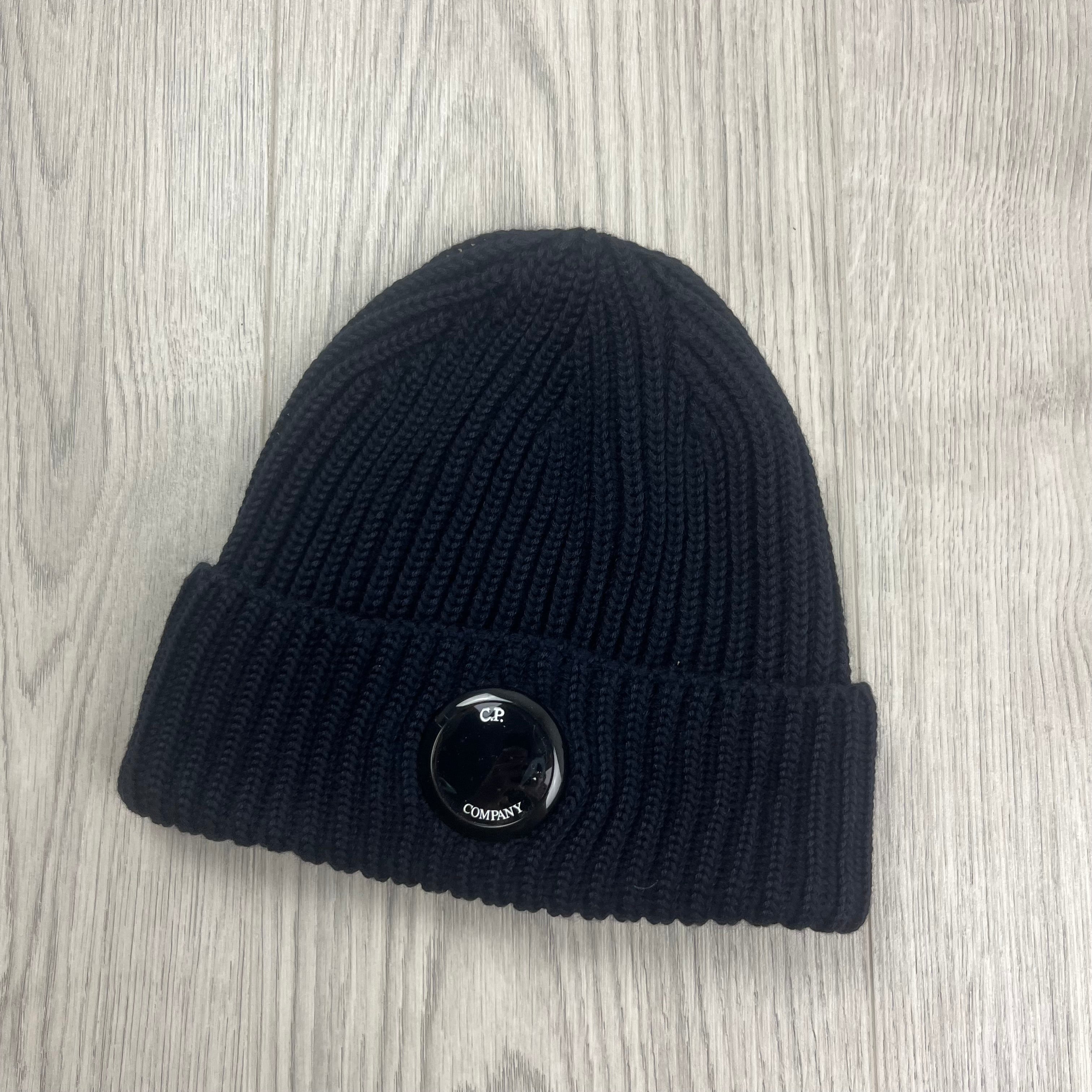CP Company Lens Beanie - Navy