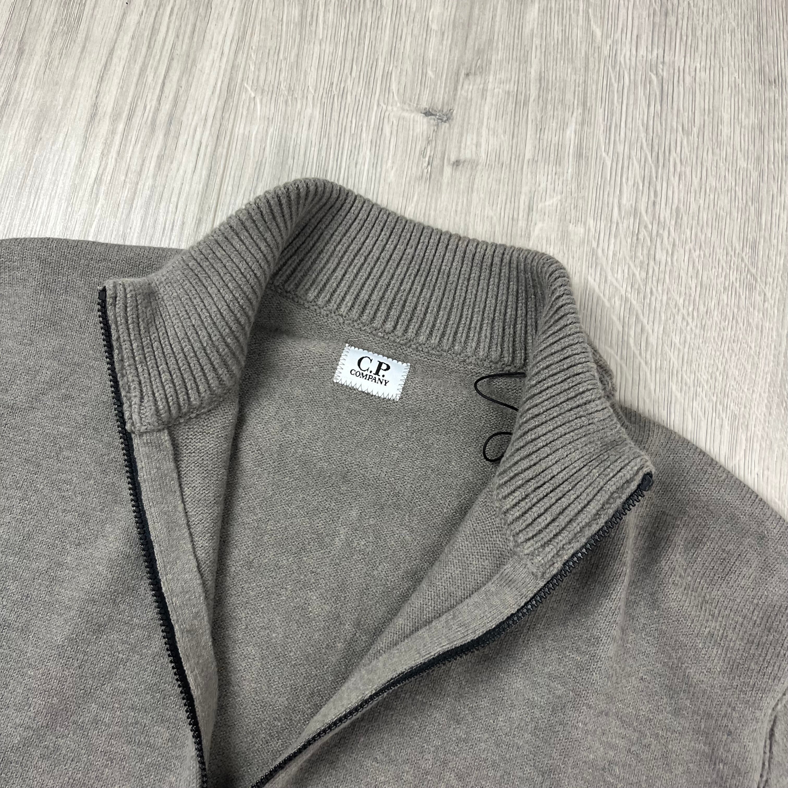 CP Company Patch Knit Fleece - Gunmetal