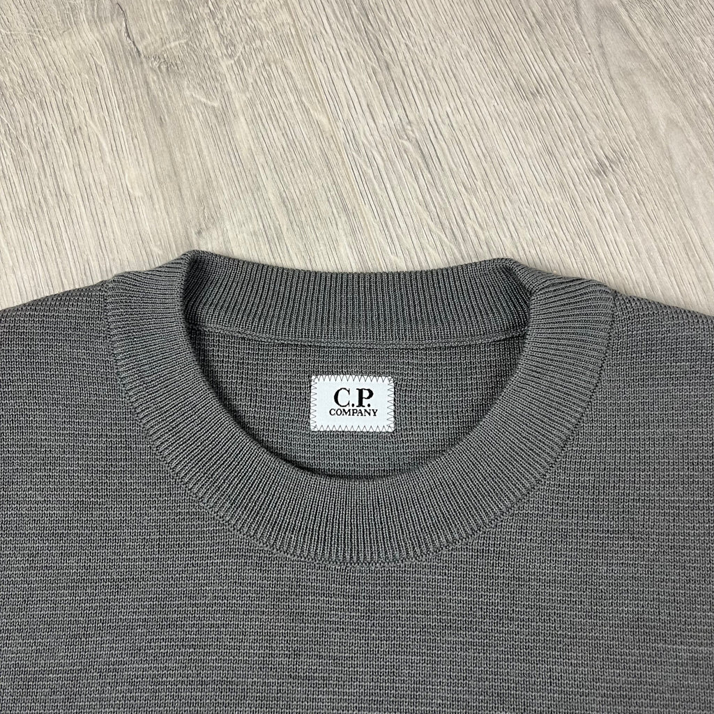 CP Company Knit Sweatshirt - Gunmetal