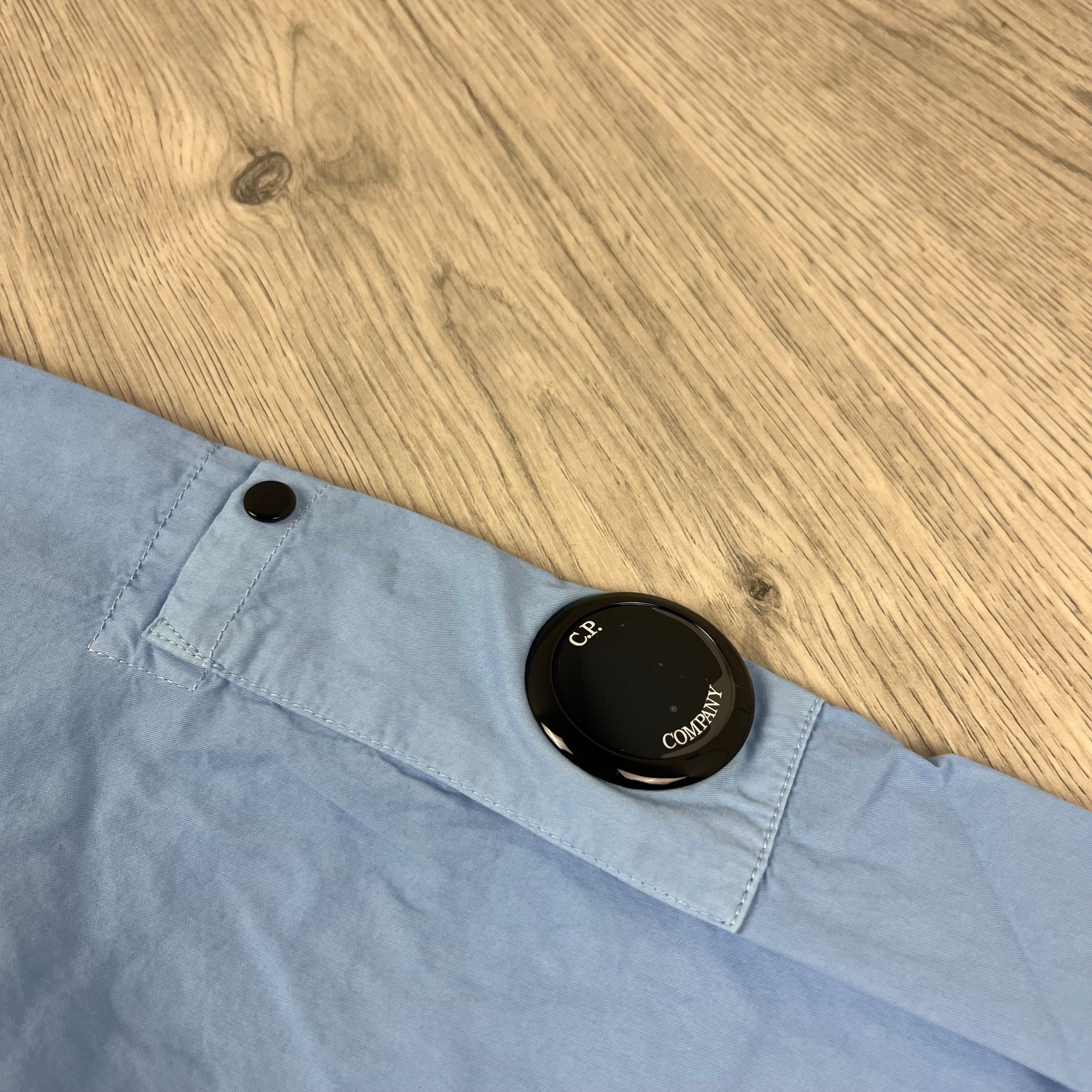 CP Company Zip Overshirt - Cerulean