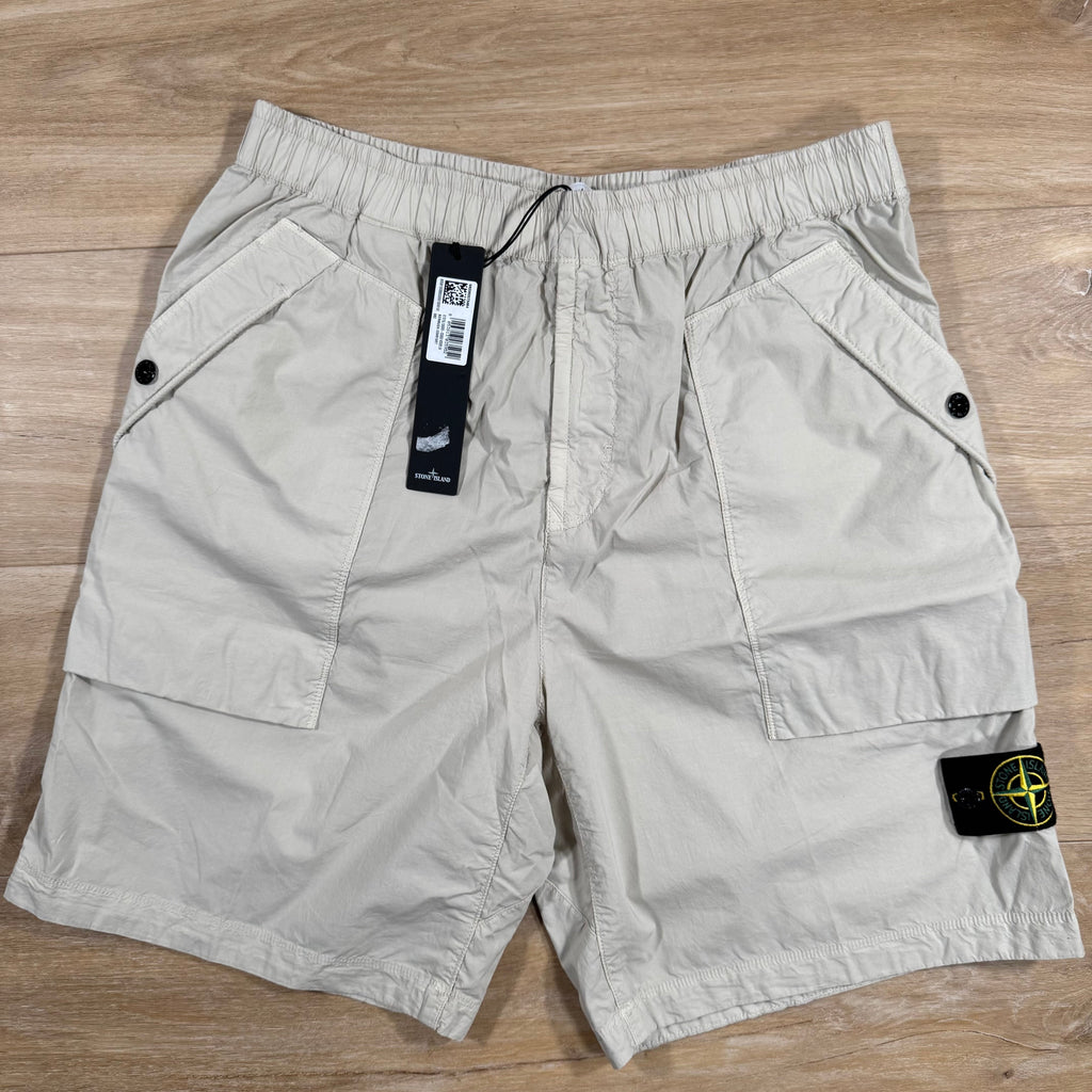 Stone Island Stretch Tela Bermuda Shorts in Sand