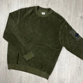CP Company Raised Fleece Sweatshirt - Ivy Green