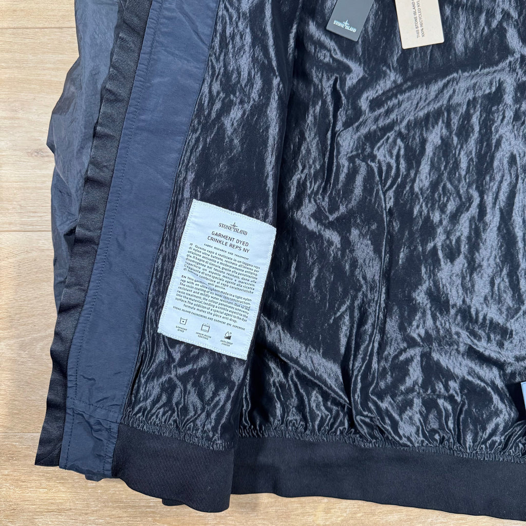 Stone Island Crinkle Reps R-NY Bomber Jacket in Navy