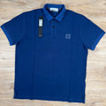 Stone Island Organic Cotton Overdye Polo Shirt in Marine Blue