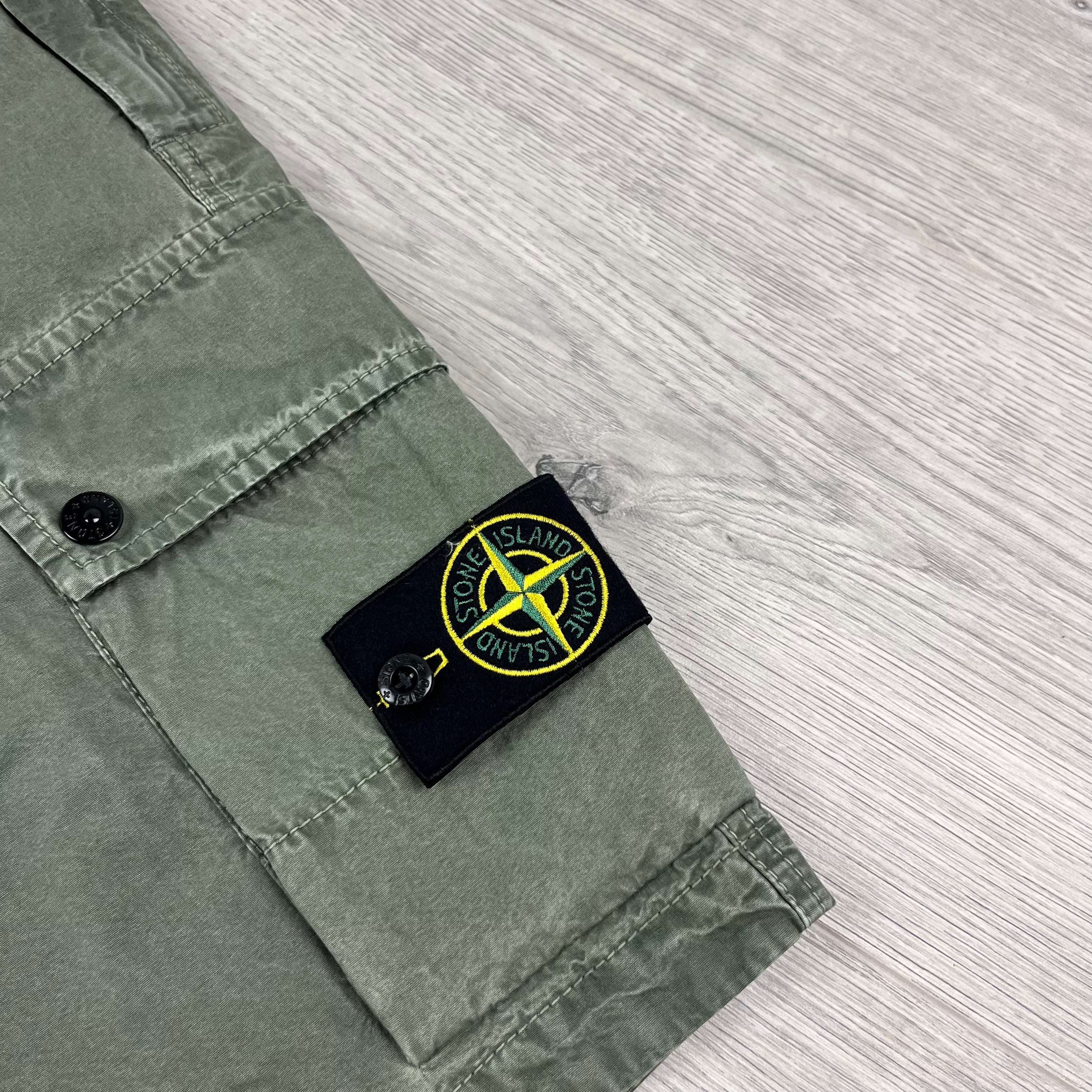 Stone Island Cargo Shorts - Musk Green