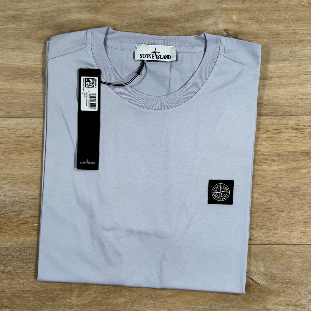 Stone Island Patch Logo T-Shirt in Lilac