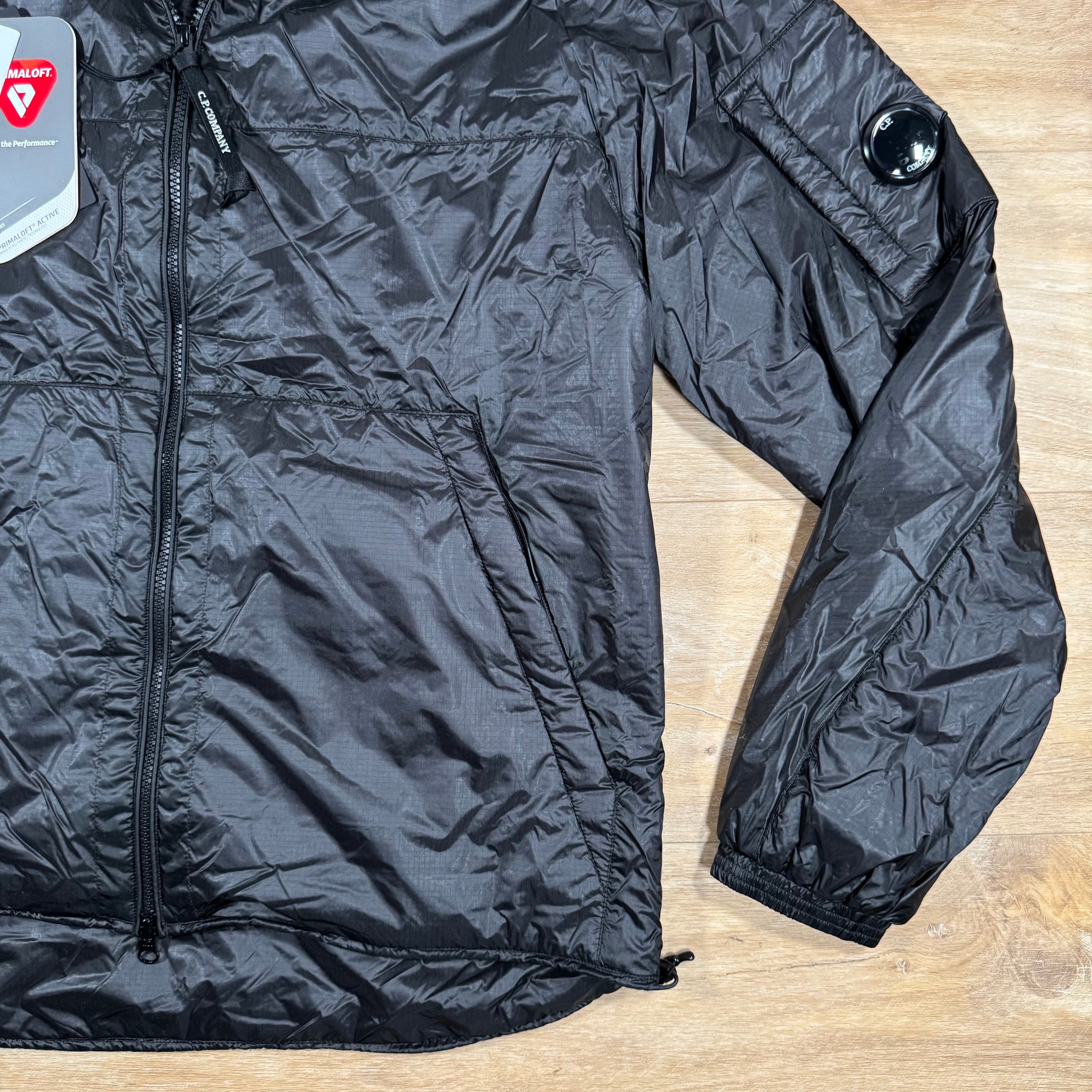 CP Company Nada Shell Lens Padded Jacket in Black