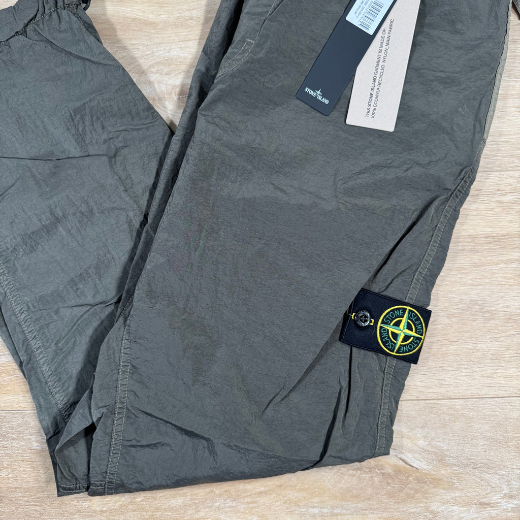 Stone Island Nylon Metal Pants in Military Green with Nylon Mesh Lining