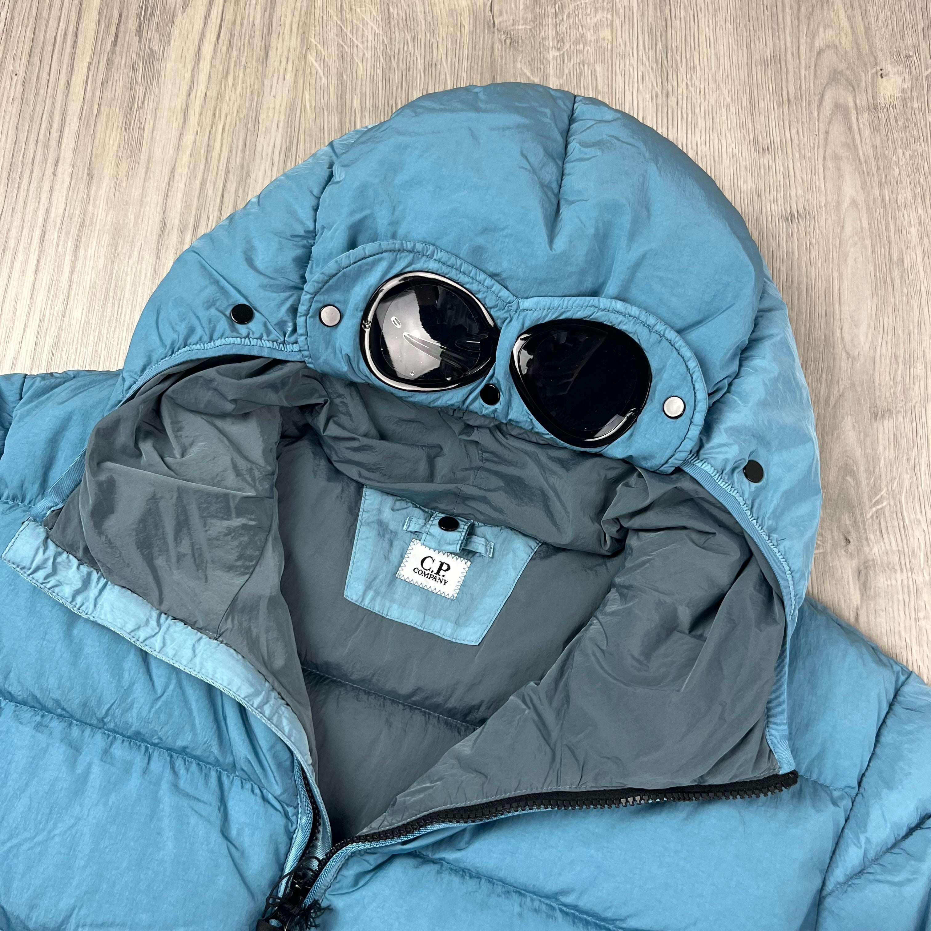 CP Company Chrome Goggle Jacket - Aegean Blue