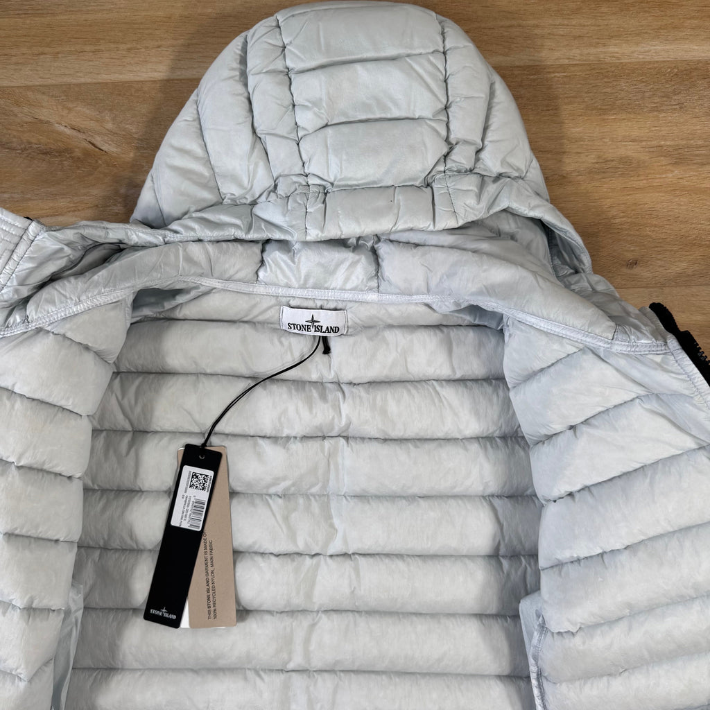 Stone Island Loom Woven Nylon Down-TC Jacket in Sky Blue