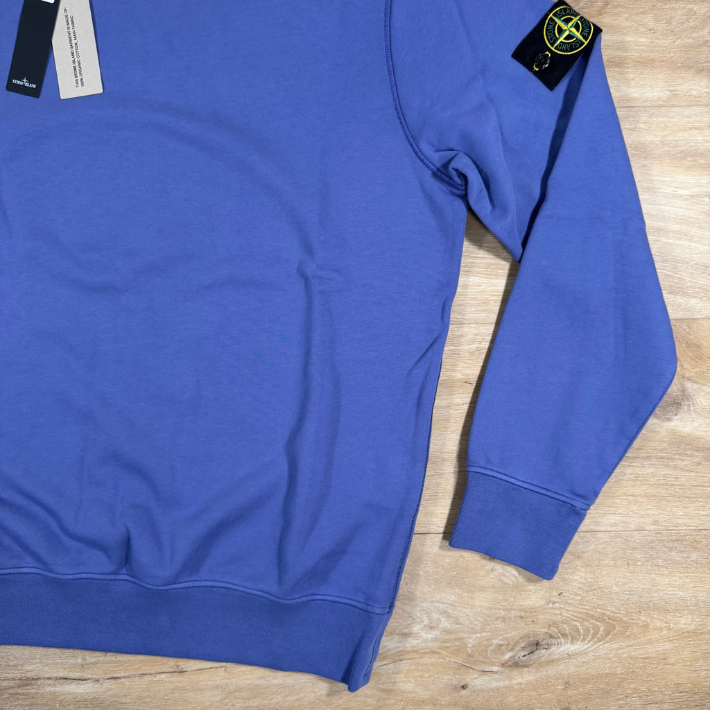 Stone Island Organic Cotton Fleece Sweatshirt in Lavender