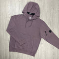 CP Company Raised Fleece Hoodie - Dove