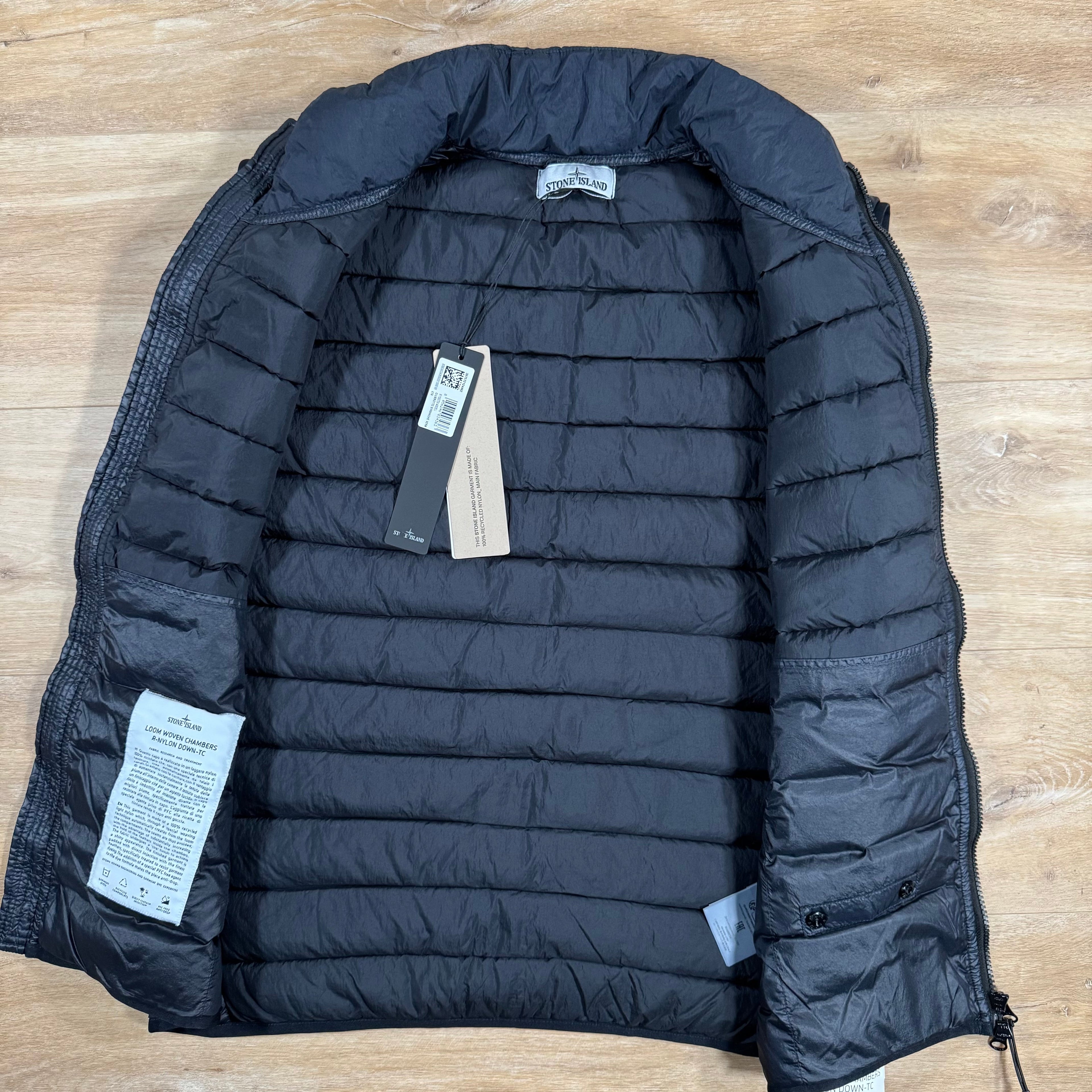 Stone Island Nylon Down-TC Vest in Navy