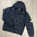 Stone Island Nylon Down Jacket - Navy