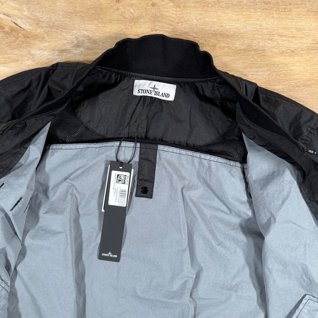 Stone Island Membrana 3L TC Bomber Jacket in Black