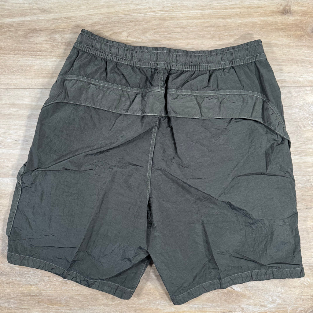 Stone Island Nylon Metal Bermuda Shorts in Military Green