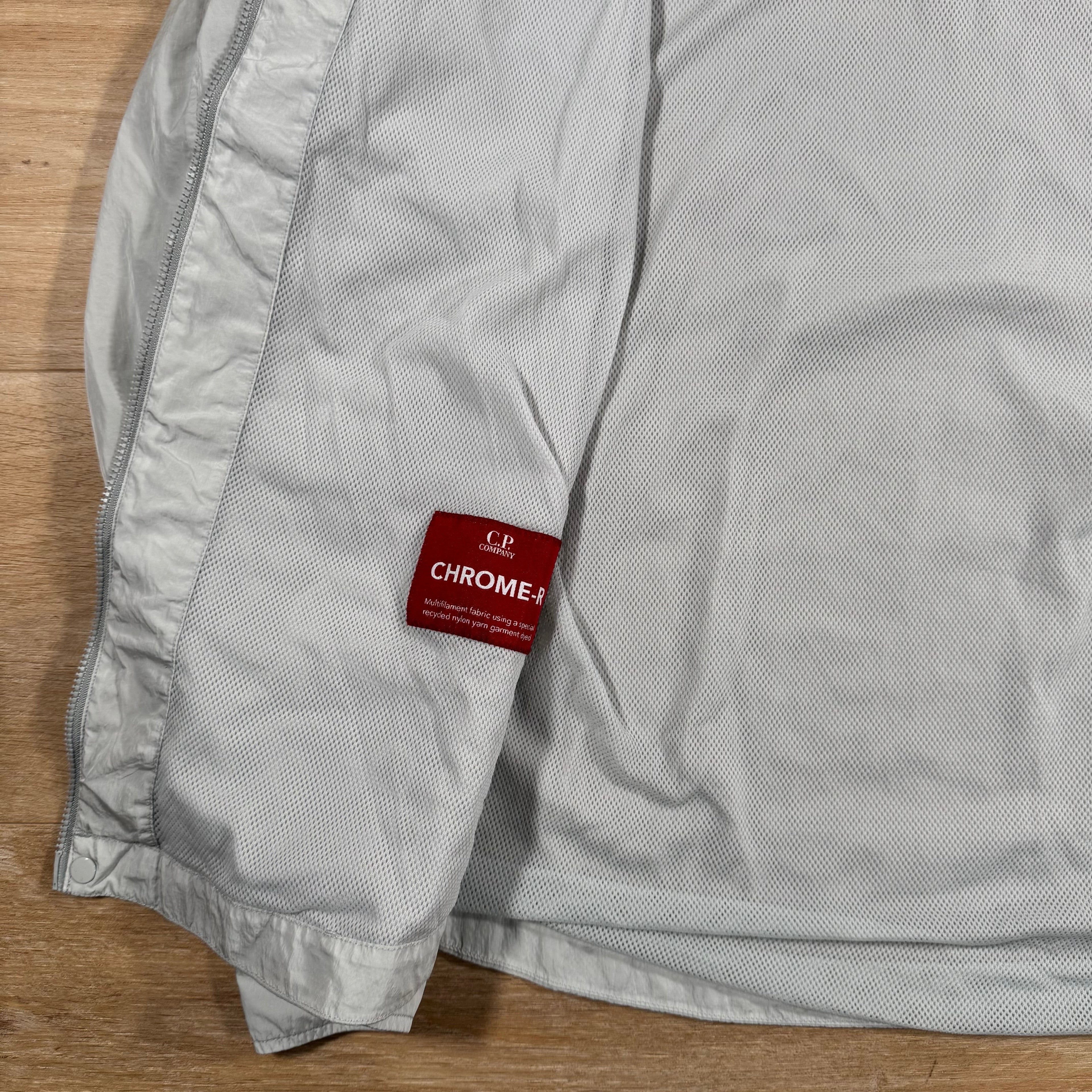 CP Company Chrome-R Lens Overshirt in Blue Fox - Grey