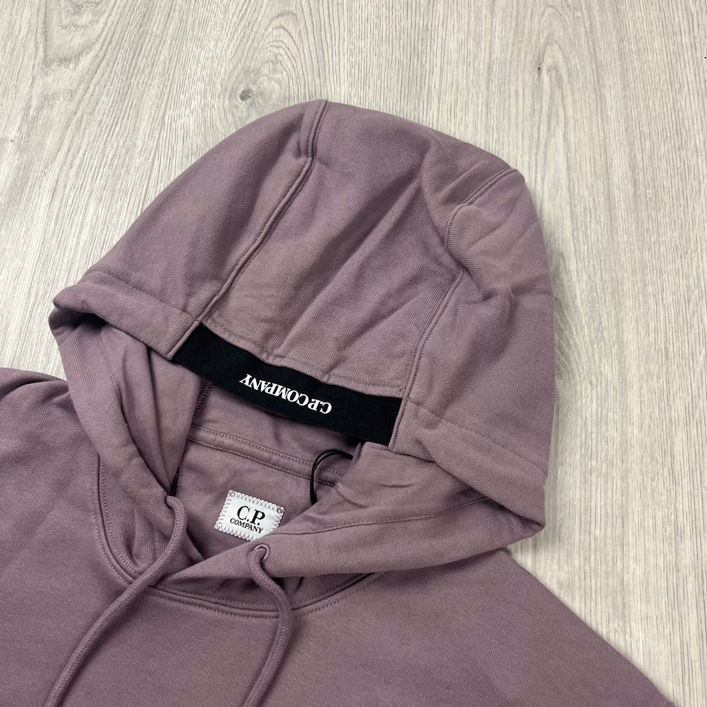 CP Company Raised Fleece Hoodie - Dove