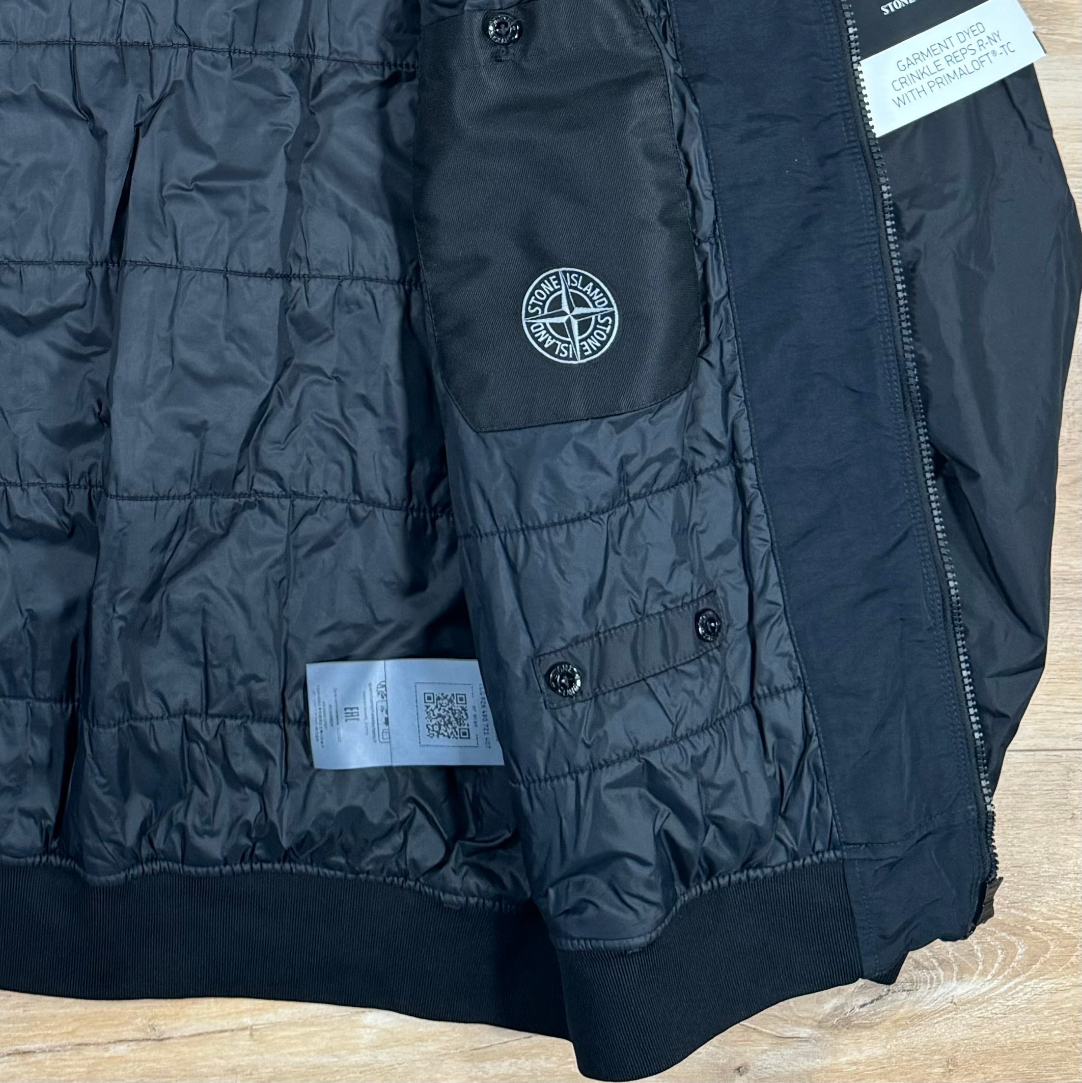 Stone Island Crinkle Reps R-NY Primaloft T-C Jacket in Black
