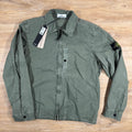 Stone Island Brushed Canvas Old Treatment Overshirt in Musk Green