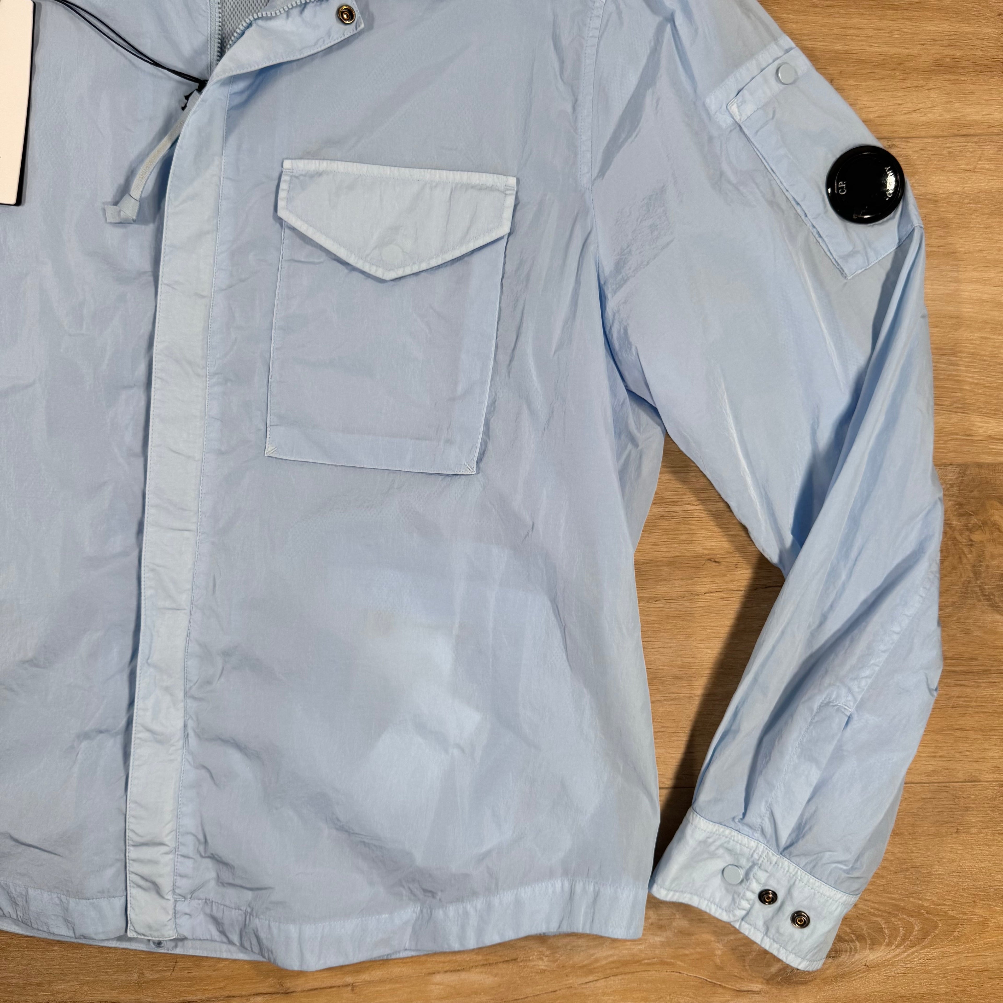 CP Company Chrome-R Lens Overshirt in Cerulean - Light Blue