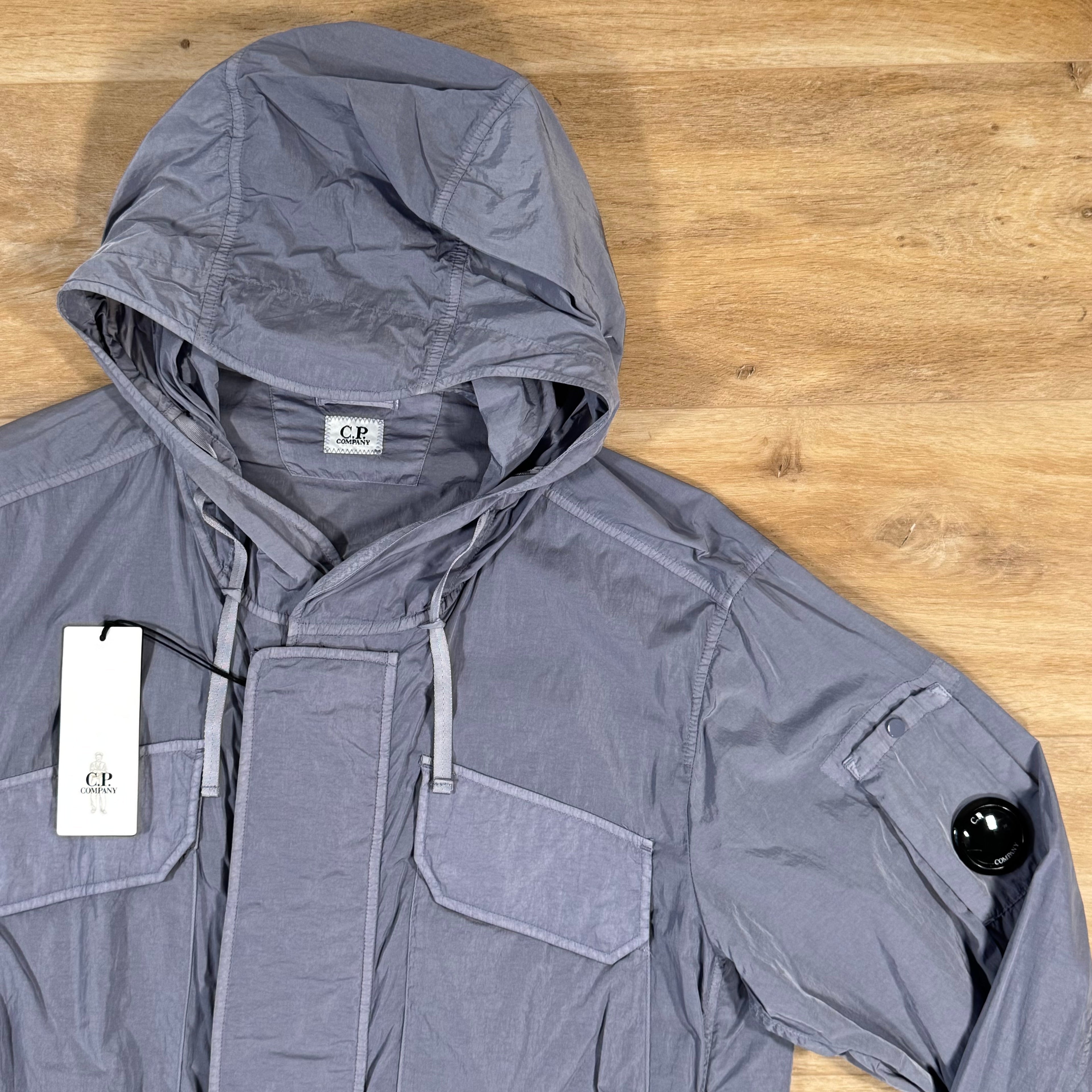 CP Company Chrome-R Hooded Lens Jacket in Lavender Violet