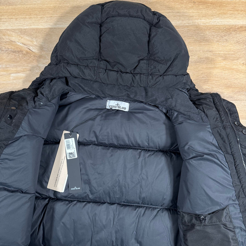 Stone Island Nylon Metal Down Jacket in Black