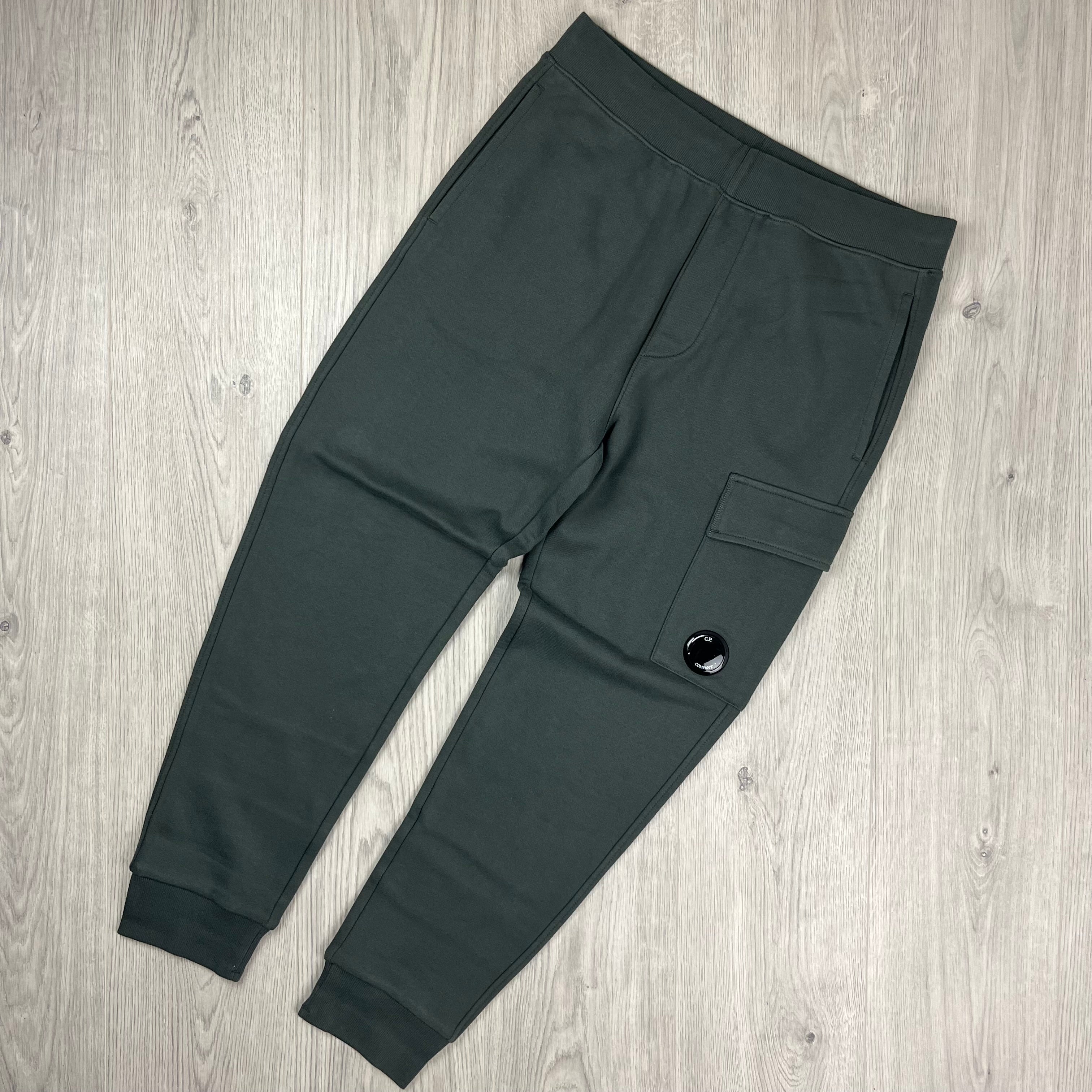 CP Company Raised Fleece Sweatpants - Dark Shadow
