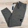 Stone Island Slim Fit Sweatpants in Military Green