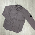 CP Company Button Overshirt - Dove