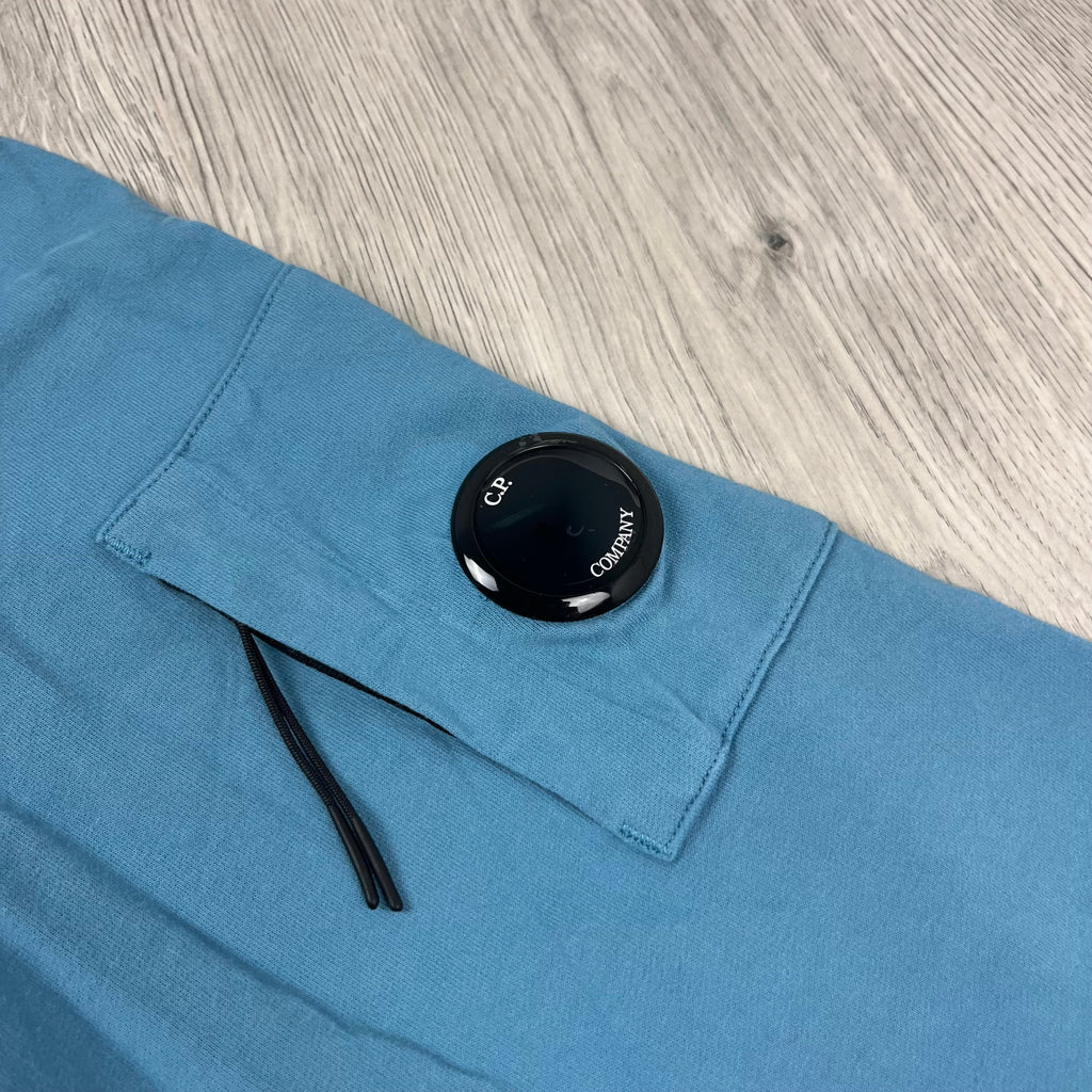 CP Company Light Fleece Zip Hoodie - Aegean Blue