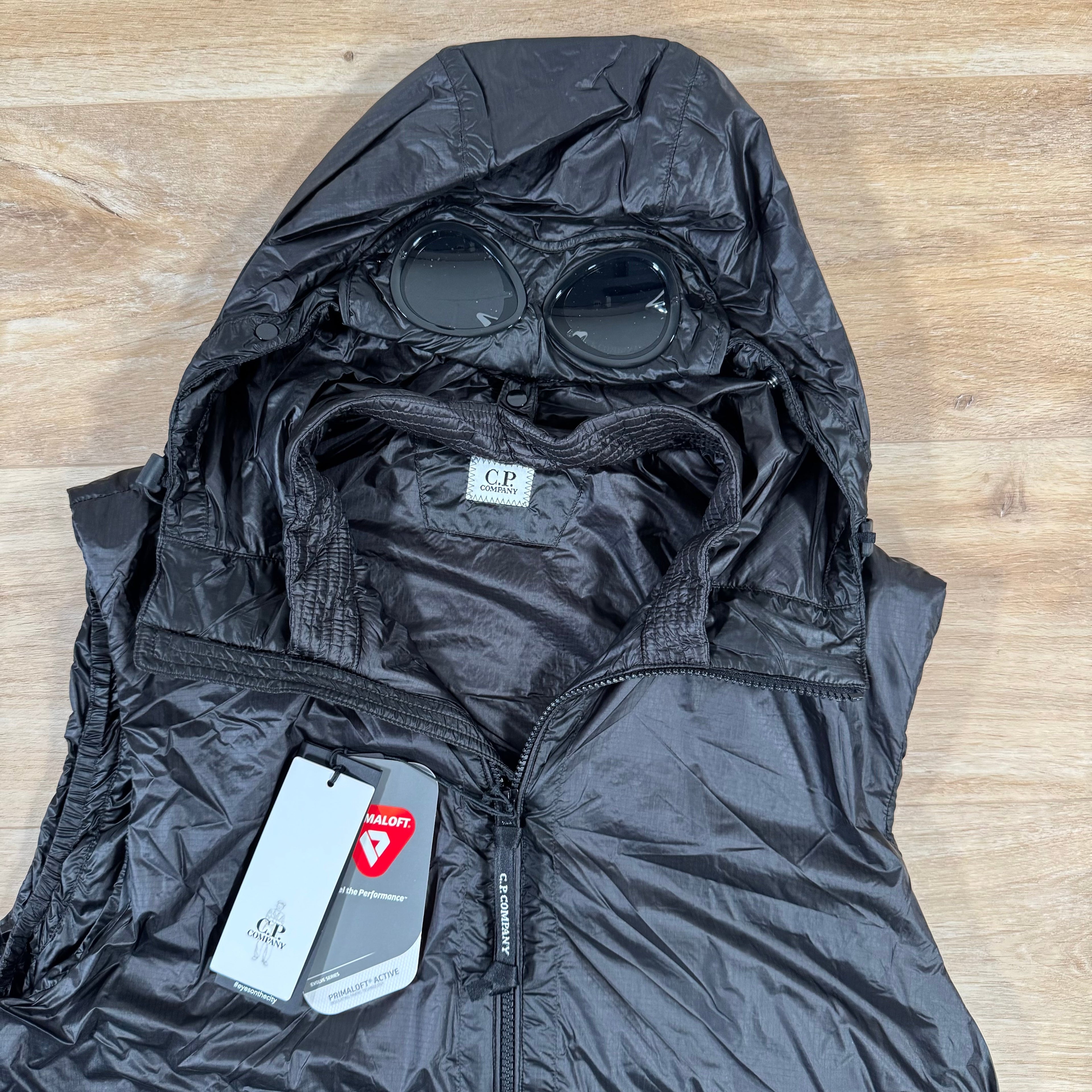 CP Company Nada Shell Primaloft Goggle Vest in Black