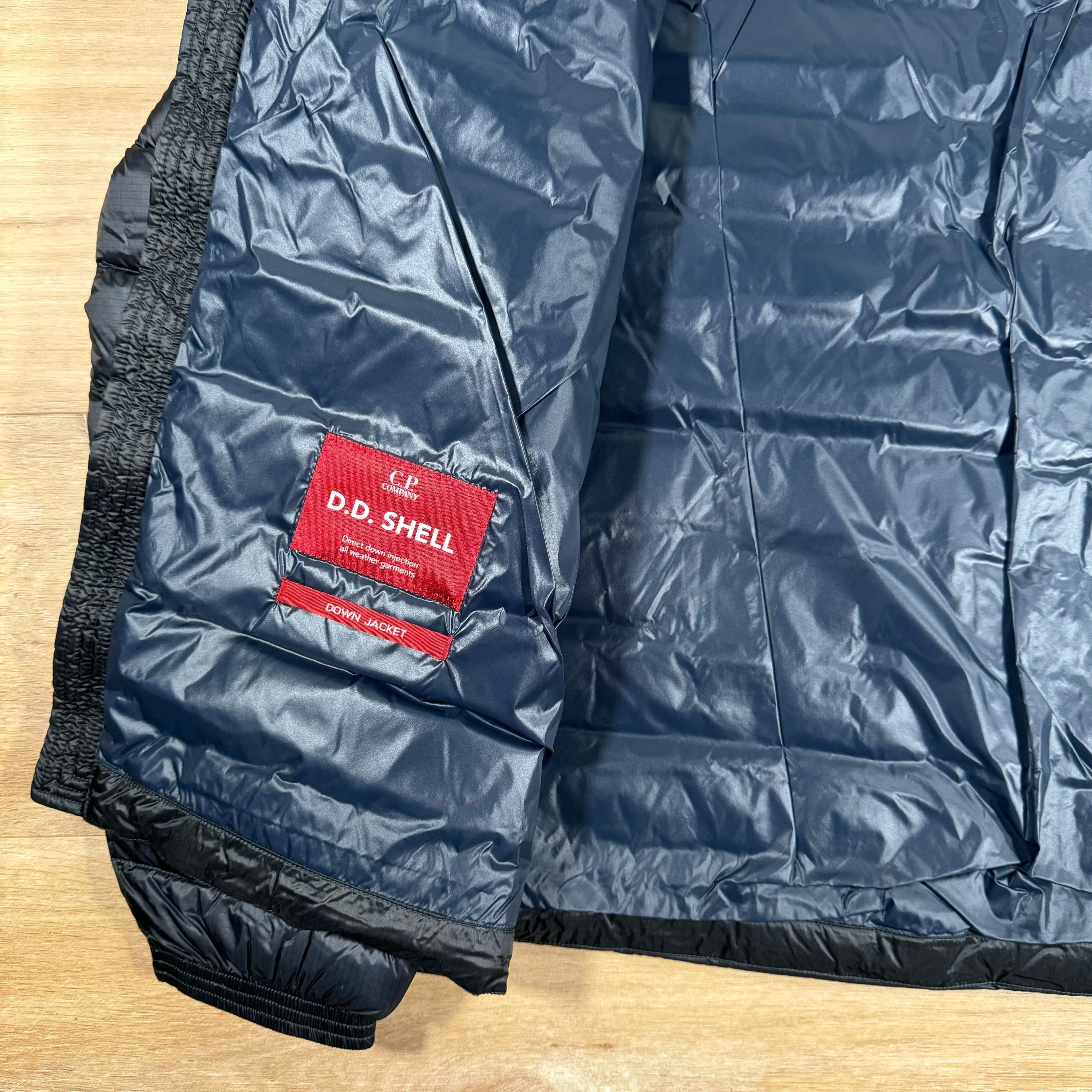 CP Company DD Shell Goggle Down Jacket in Navy
