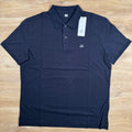 CP Company Stretch Piquet Logo Polo Shirt in Black Sand