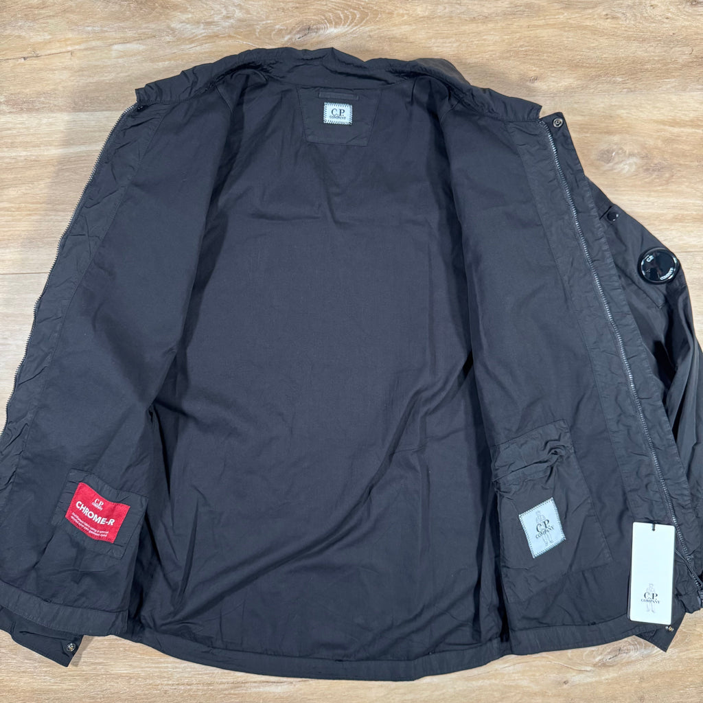 CP Company Chrome-R Lens Overshirt in Black