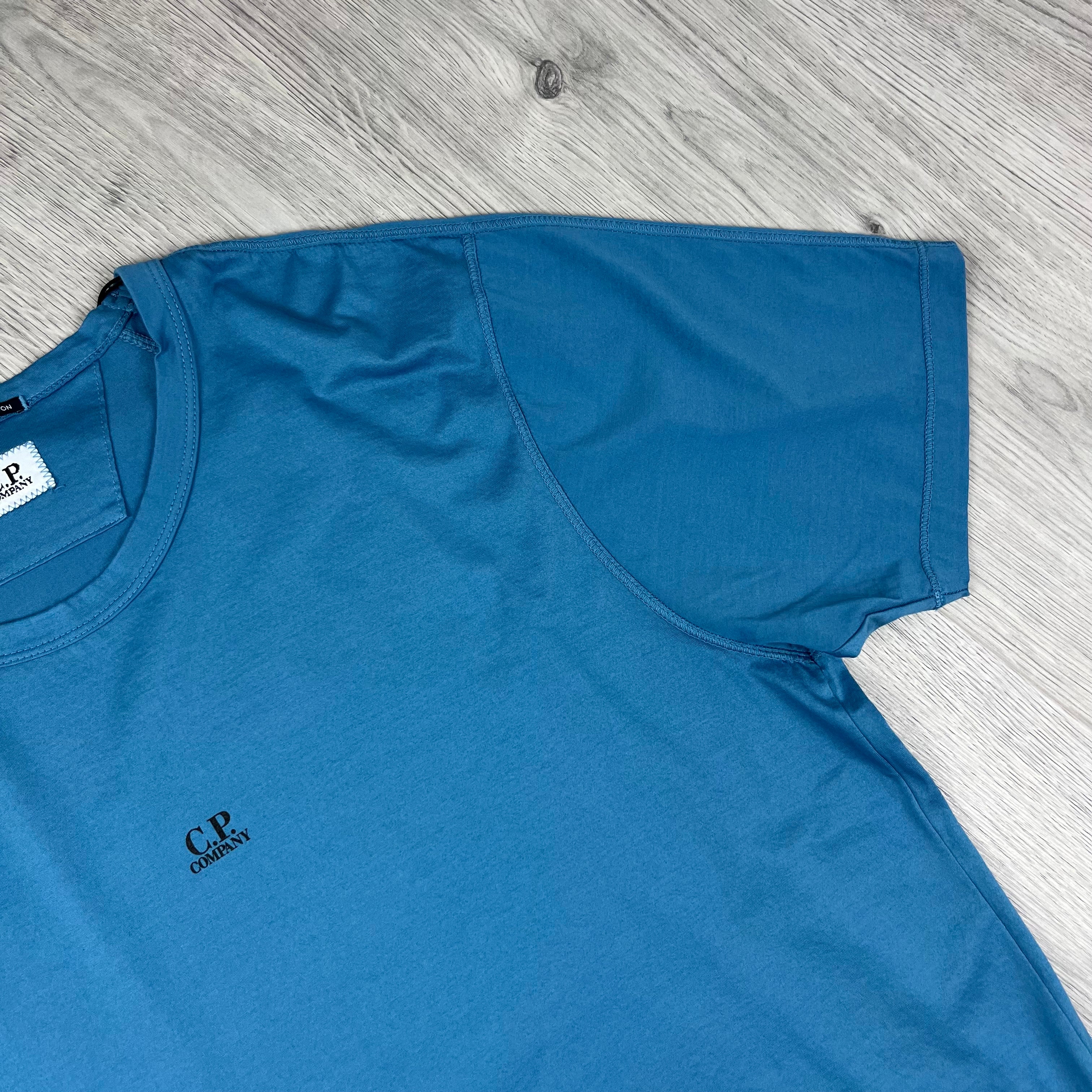 CP Company Patch T-Shirt - Aegean Blue