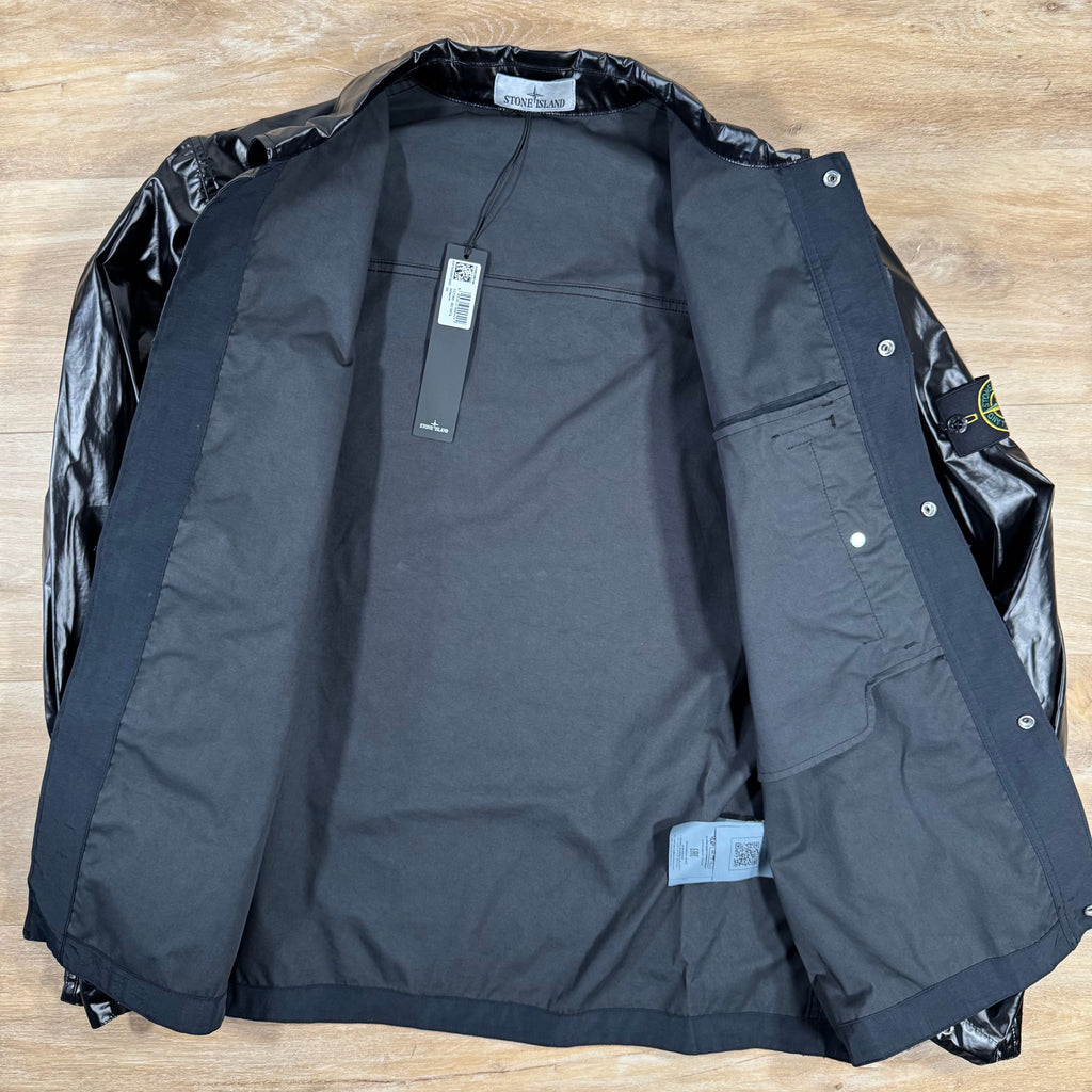 Stone Island Mussola Gomatta-TC Overshirt in Black